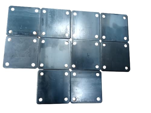 WELDANDFABSHOP 10 Pcs of Hot Rolled Steel Base Plate 4