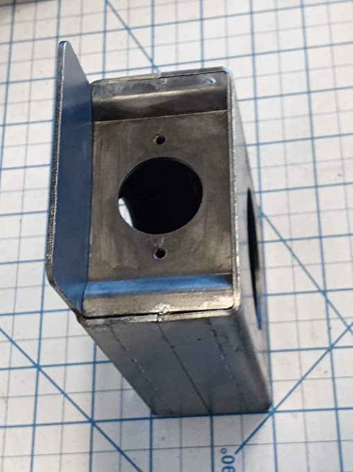 WELDANDFABSHOP 2 Inch Single Hole LockBox