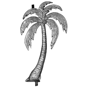 Decorative Aluminum Cast Right Palm Tree Style 236