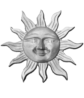 Decorative Aluminum Cast Sun Face