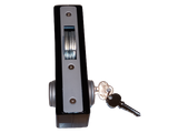 Hook Bolt Mortise Lock, Weldable Steel Hook Lock for Sliding Gate, Double Cylinder, 1-1/8" Backset