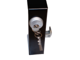 Hook Bolt Mortise Lock, Weldable Steel Hook Lock for Sliding Gate, Double Cylinder, 1-1/8" Backset
