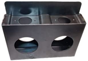 WELDANDFABSHOP Gate Lockbox Double Hole Weldable Steel 6 3/4
